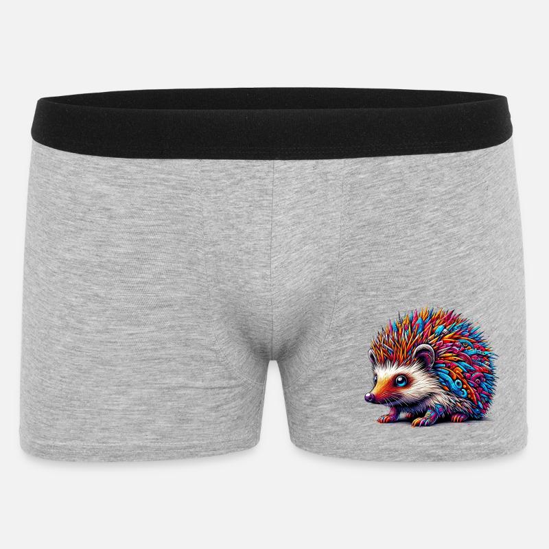 Hedgehog - Men's Boxer Shorts - heather grey