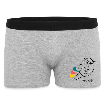 VACANCES. BONNES VACANCES. MAÎTRESSE. MAÎTRE. PROF - Boxer Homme - gris chiné - Devant