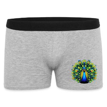 Paon - Boxer Homme - gris chiné - Devant