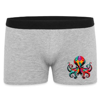 Harlequin Octopus - Men's Boxer Shorts - heather grey - Front
