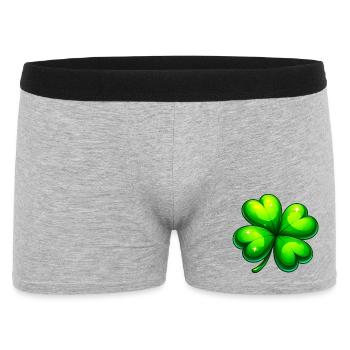 Four-leaf clover - Men's Boxer Shorts - heather grey - Front