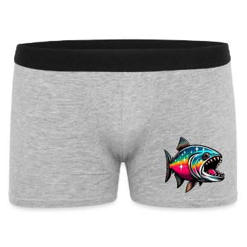 Piranha - Men's Boxer Shorts - heather grey - Front