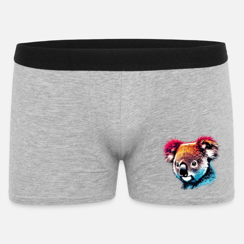 Koala - Männer Boxer Shorts - Grau meliert