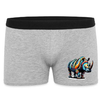 Rhinoceros - Men's Boxer Shorts - heather grey - Front