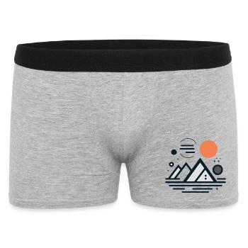 Mountains - Men's Boxer Shorts - heather grey - Front