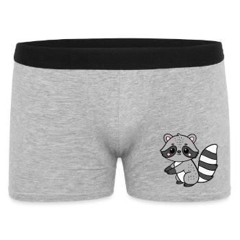 Raton laveur - Boxer Homme - gris chiné - Devant