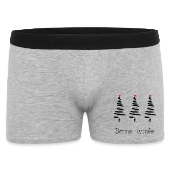 HAPPY NEW YEAR. NEW YEAR'S EVE. BEST WISHES - Men's Boxer Shorts - heather grey - Front