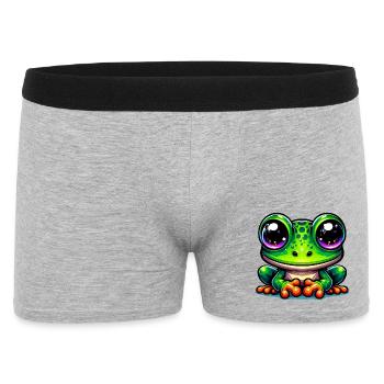 Frog - Men's Boxer Shorts - heather grey - Front