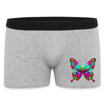 Schmetterling - Männer Boxer Shorts - Grau meliert - Vorne