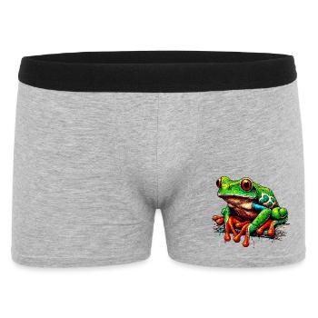 Frog - Men's Boxer Shorts - heather grey - Front