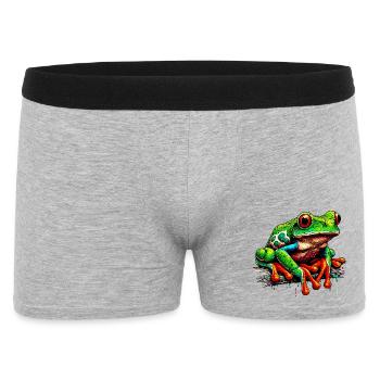 Frog - Men's Boxer Shorts - heather grey - Front