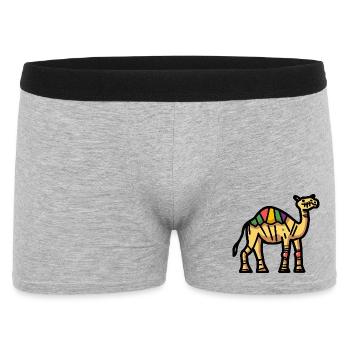 Camel Halloween Zombie - Men's Boxer Shorts - heather grey - Front