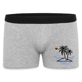 Palm Island - Men's Boxer Shorts - heather grey - Front