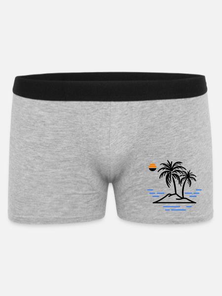 Palm Island - Men's Boxer Shorts - heather grey