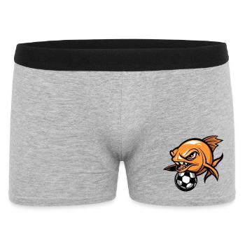 Piranha with ball - Men's Boxer Shorts - heather grey - Front