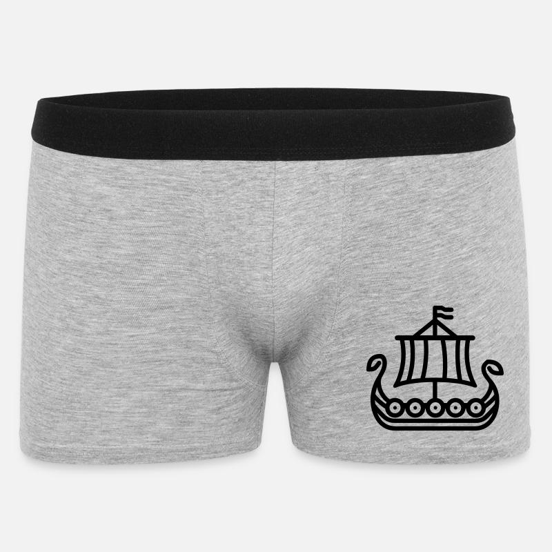 Wikinger - Männer Boxer Shorts - Grau meliert