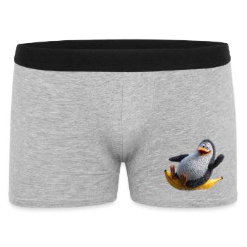 Penguin sur Banana Surfing Humour Drôle Absurde - Boxer Homme - gris chiné - Devant