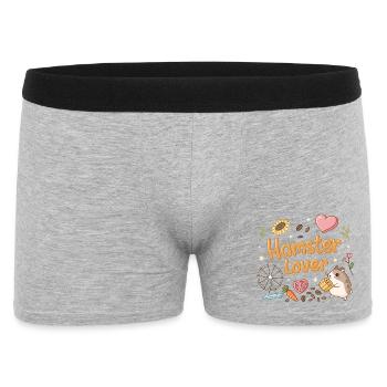 Hamster Lover: Kawaii Sweetness - Men's Boxer Shorts - heather grey - Front