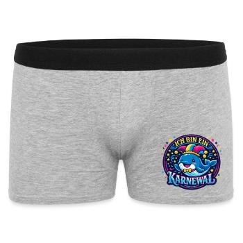 Jeu de mots de Carnaval Jecke Cadeau drôle 5e année - Boxer Homme - gris chiné - Devant