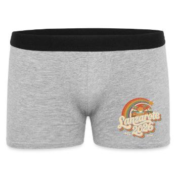 Lanzarote 2026 Beach Retro - Men's Boxer Shorts - heather grey - Front