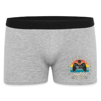 Abitur 2026 - Level Abi Completed Gift Idea - Men's Boxer Shorts - heather grey - Front