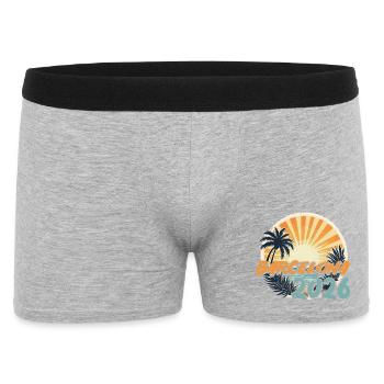 Barcelone 2026 - Boxer Homme - gris chiné - Devant