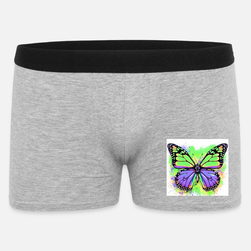 papillon - Boxer Homme - gris chiné