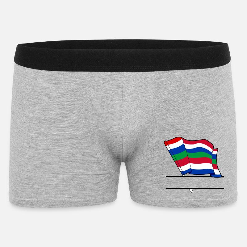 Schier Drapeau – Conception d’île sur mesure - Boxer Homme - gris chiné