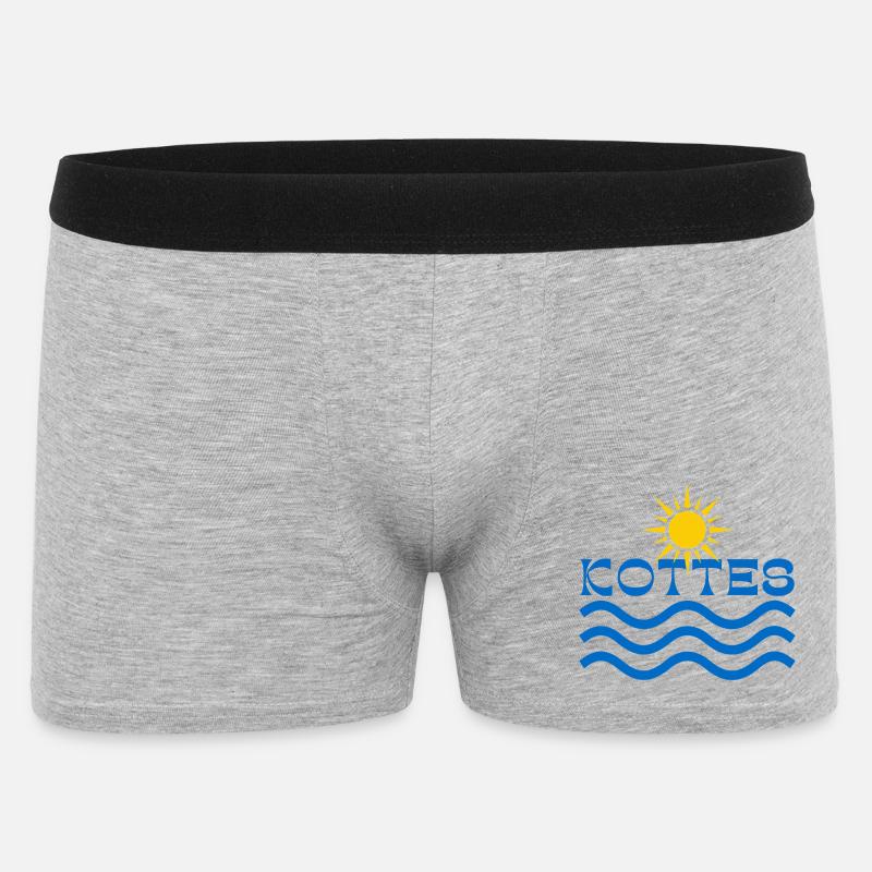 Kottes Sun Waves - Men's Boxer Shorts - heather grey