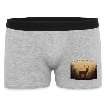 Born to Roam - Men's Boxer Shorts - heather grey - Front