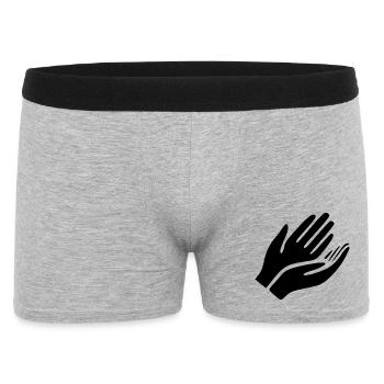 Open Hands Gesture - Men's Boxer Shorts - heather grey - Front