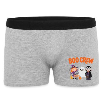 Boo Crew Halloween-Freunde - Männer Boxer Shorts - Grau meliert - Vorne