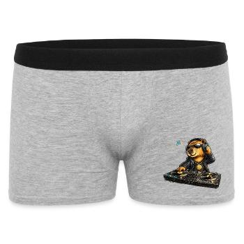 Sweet Capybara en DJ dans le style comique - Boxer Homme - gris chiné - Devant