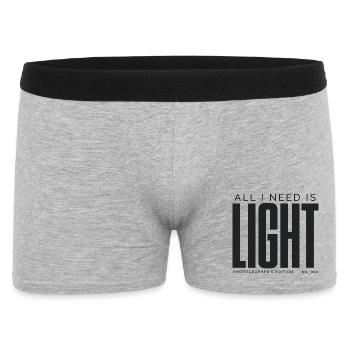 All I Need Is Light | Photographer's Edition - Men's Boxer Shorts - heather grey - Front