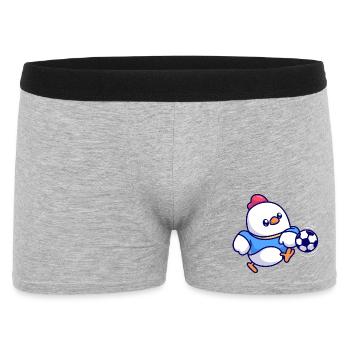 Chick Soccer Kick - Men's Boxer Shorts - heather grey - Front