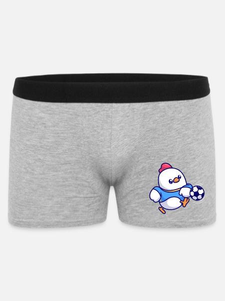 Chick Soccer Kick - Men's Boxer Shorts - heather grey
