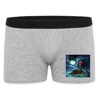Halloween - Männer Boxer Shorts - Grau meliert - Vorne