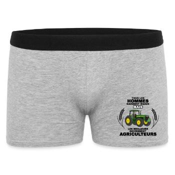 Agriculteur New - Boxer Homme - gris chiné - Devant
