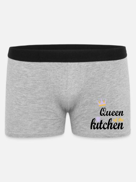cuisine - Boxer Homme - gris chiné