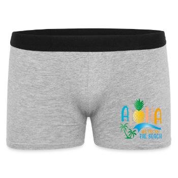 plage - Boxer Homme - gris chiné - Devant