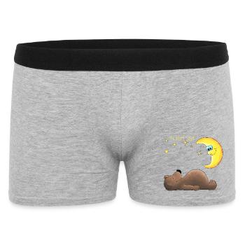 Doux ours - Boxer Homme - gris chiné - Devant