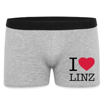 I LOVE LINZ Austria Österreich - Men's Boxer Shorts - heather grey - Front