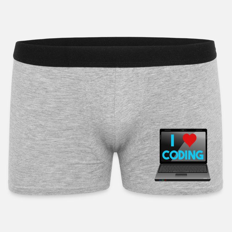 Programmation, programmeurs, informaticiens - Boxer Homme - gris chiné