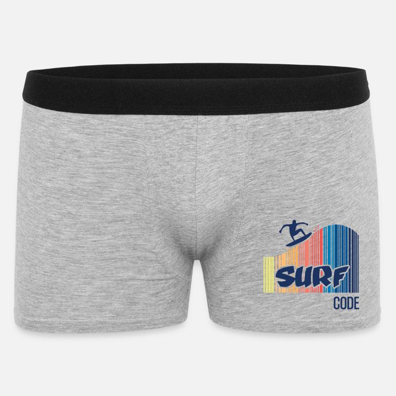Surfcode - Männer Boxer Shorts - Grau meliert
