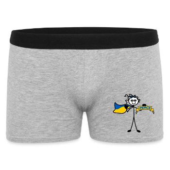 Paix pour l’Ukraine - Boxer Homme - gris chiné - Devant