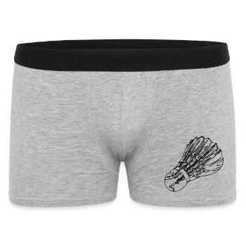 Badminton Federball - Men's Boxer Shorts - heather grey - Front