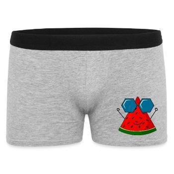 summer, watermelon, sun - Men's Boxer Shorts - heather grey - Front