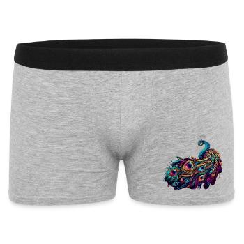 Paon - Boxer Homme - gris chiné - Devant