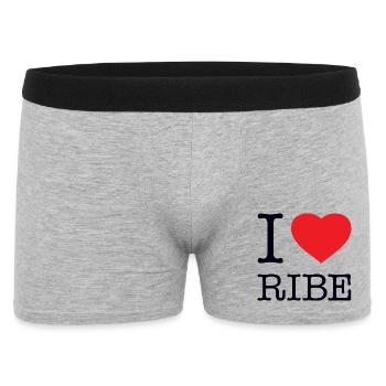J’ADORE RIBE - Boxer Homme - gris chiné - Devant