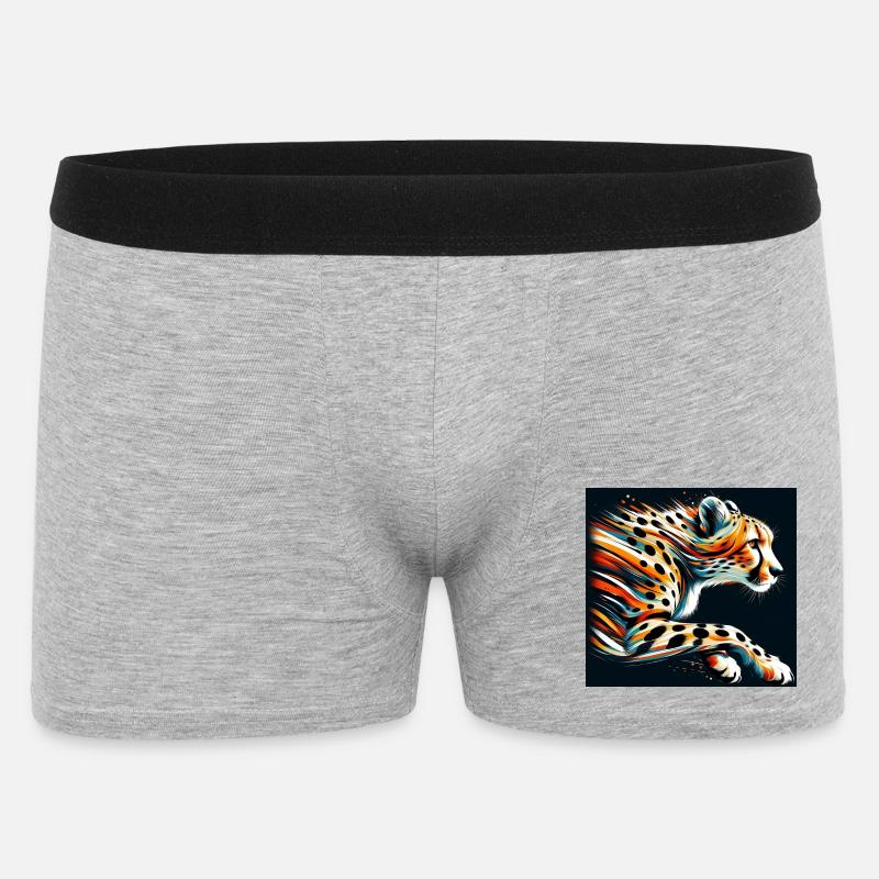 Gepard - Männer Boxer Shorts - Grau meliert